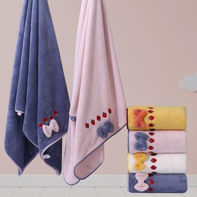 Coral Velvet Towel Bath Towel Quick-drying Absorbent Lint-free Household Adult Bath Towel Towel Set Comfortable Textile Towels for The Home
