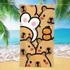 1PC Capybara Beach Towel 3D Printed Microfiber Soft Water Absorbing Breathable Bath Towels Gift For Kids Cartoon Beach Towels