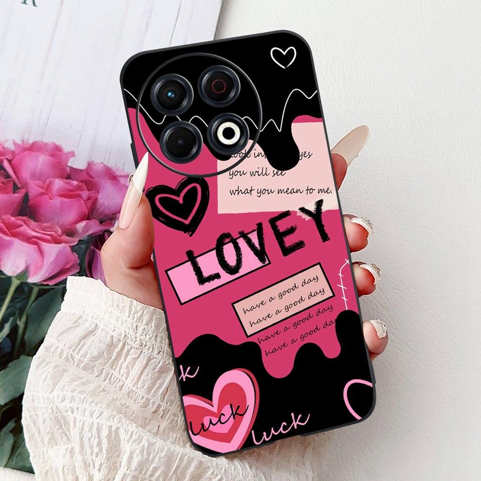 For Techno Spark 30 Pro 4G KL7 Cover For Tecno Spark 30 Pro 4G Case Luxury Butterfly Love Fashion Flowers Cool Lion Cute Painted