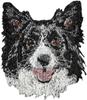 Border Collie - Dog-shaped Patch, Embroidered Patch, Unique Decoration for Art-Dog Backpack