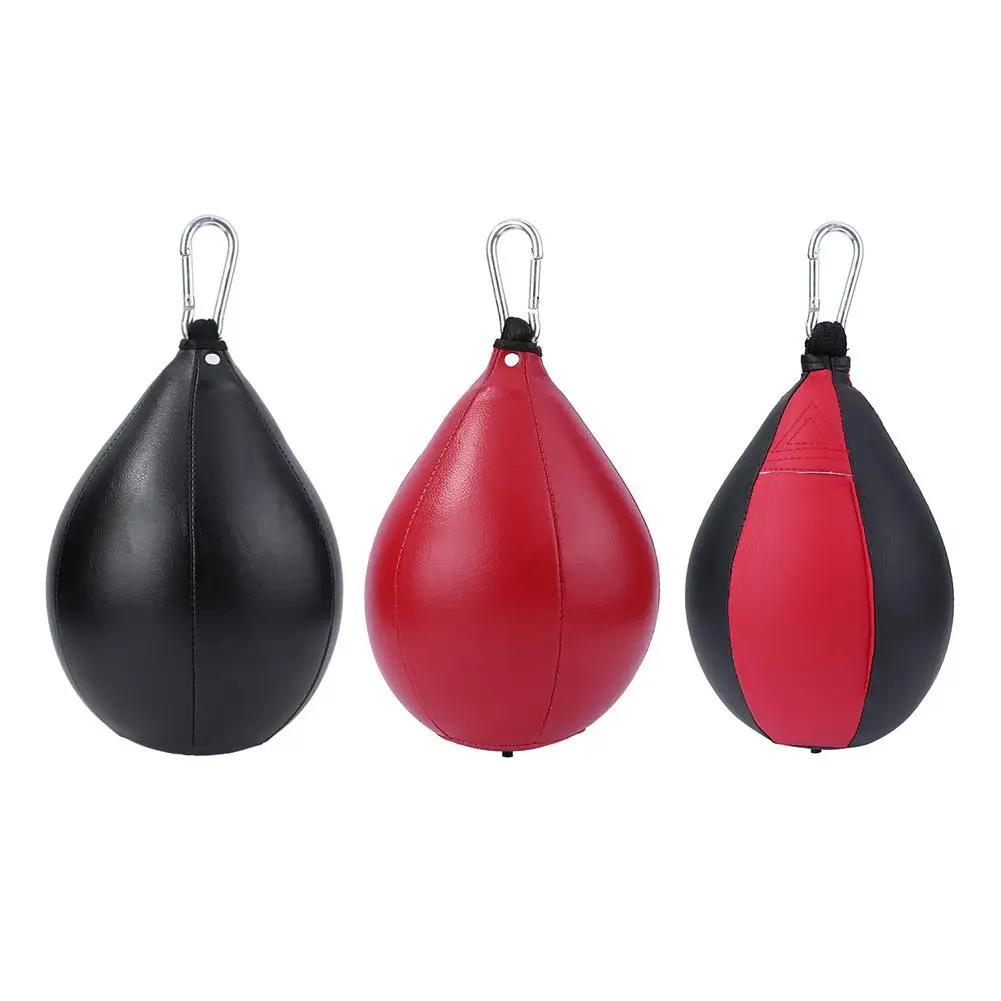 PU Boxbirne Boxsack Kinder Erwachsene Aufblasbar Reflex Speed Fitness Training Hängender Boxsack Speed Ball