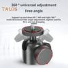 Liga de alumínio Mini Bola Cabeça 360 Graus Rotativo 1/4 3/8-polegada Parafuso Metal LED Luz de Vídeo Celular DSLR Câmera Monopé Tripé Cabeça Adaptador de Montagem