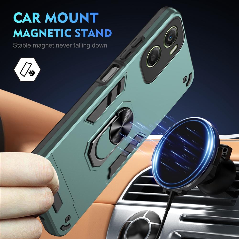 For Motorola Moto G06 4G Case Magnetic Ring Holder Shockproof Armor Cases For Moto G06 G 06 MotoG06 Lens Protect Cover