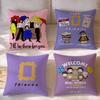 Series Friends Cushion Cover Short Plush Cushion Cover Double Sided Print Washable Sofa Pillowcase Home Decor Gift