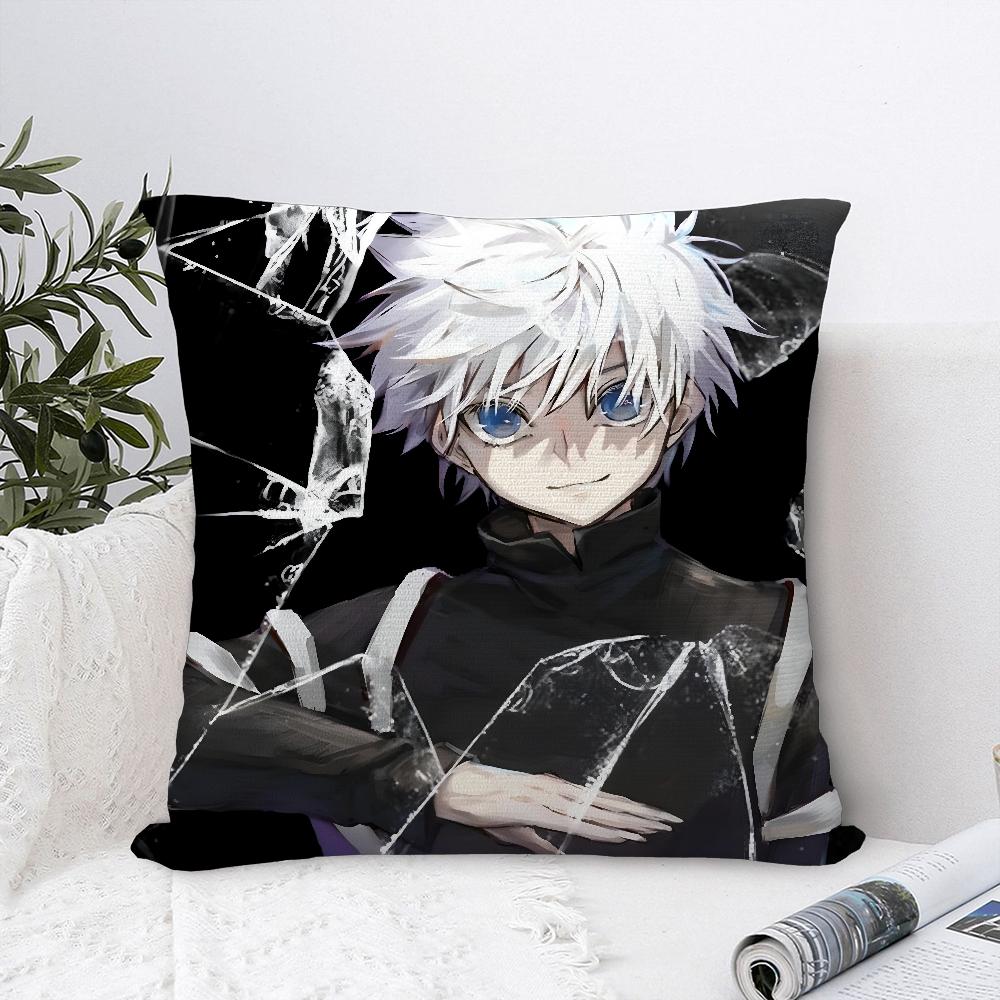 Anime H-Hunter x Hunter Pillow Case Plush Fabric Soft  Pillowcase Double Sided Print   Cushion Cover Throw Pillow Cover