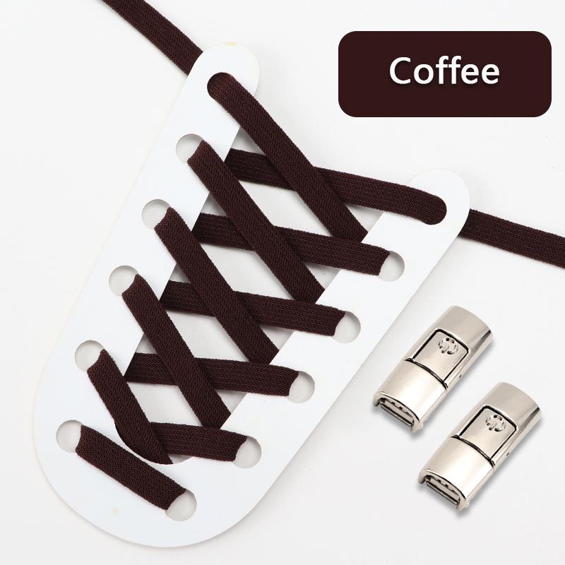 Colorful Lock Elastic Laces Sneakers Kids Adult Flats No Tie Shoe Laces for Shoes Accessories Press Lock Shoelaces Without Ties