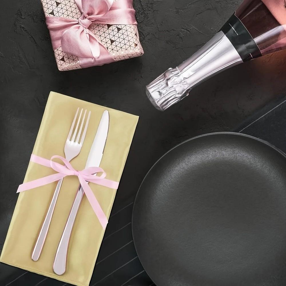 10pcs Square Dinner Napkins 30x30cm Table Napkins Silky Satin Napkin For Wedding Banquet Restaurant