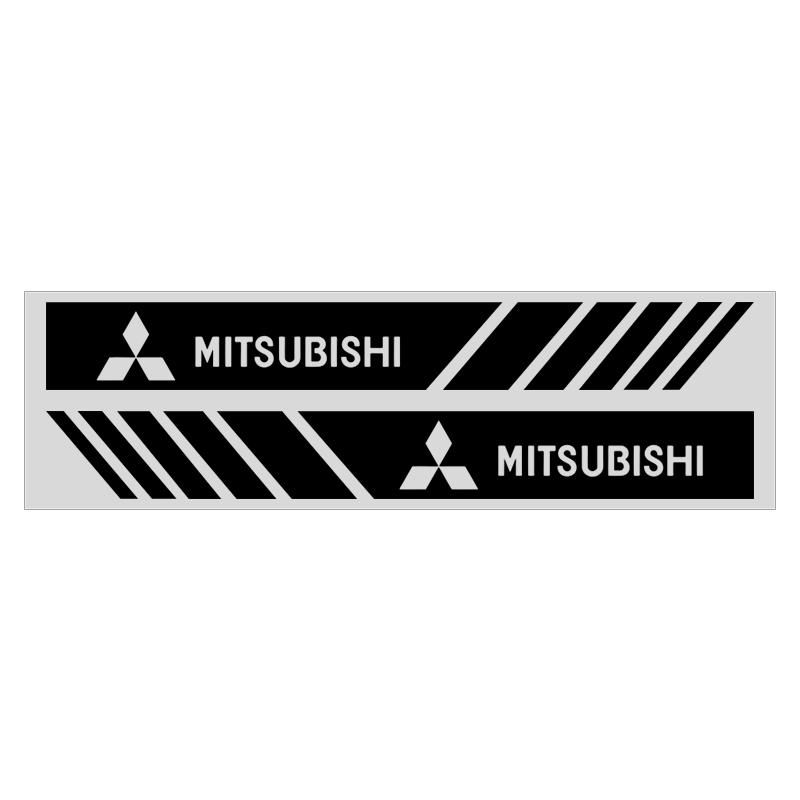 Car Rearview Mirror Decor Stickers Badge Emblem Decal Styling For Mitsubishi ASX Lancer Pajero Outlander L200 EVO Lancer EX