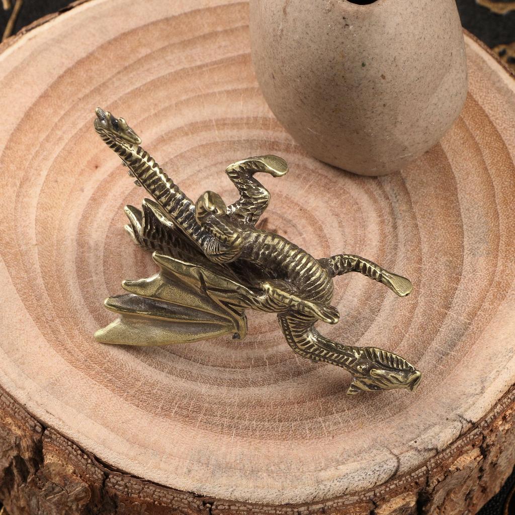 Brass Evil Dragon Lord Demon Dragon Tabletop Miniatures Figurines Dragon Miniature Figurines Tabletop War Game Chess Statues gifts
