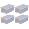 IRIS OHYAMA Aufbewahrungsbox Klar 40 x 66 x 24 cm 4er Set TB-64