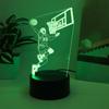 3D Basketball Meister LED Nachtlicht - USB-betrieben, RGB 7 Farben, Geeignet für Schlafzimmerdekoration und Geburtstagsgeschenke