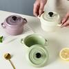 Ceramic Covered Bowl, Mini Double Ear Bowl, 6.5oz-200ml Yogurt, Steamed Egg, and Shufulei Small Bowl