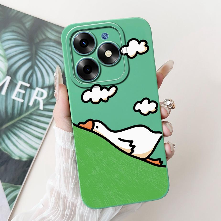 For Tecno Spark 20C Case Spark20 Pro KJ6 Cute Animals Carton Cover Soft TPU Phone Case For Tecno Spark 20 Pro Plus Spark20 Shell