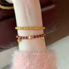 Natural Agate Zircon Beaded Bracelet Fashionable Exquisite Bracelet New Jewelry Jewelry Women's High Sense