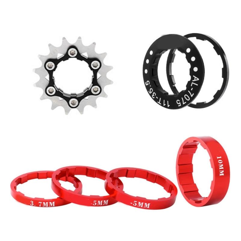 Pignon Monovitesse Acier Haute Résistance Roue Libre Roue d'Inertie Pignon Pièce pour Vélo à pignon fixe Facile à installer