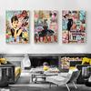 Moderná móda Graffiti Street Pop Art Žena bezrámový obraz Obraz na plátne Nástenný obraz do obývačky Domáca dekorácia