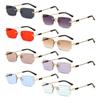 UV400 Frameless Sun Glasses Y2K Shades Vintage Eyewear  for Women & Men