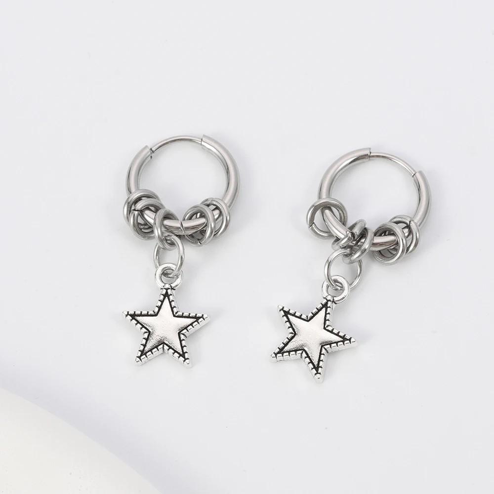 New Fashion Simple Dopamine Colorful Glass Ball Hoop Earrings for Women Retro Unique Design Party Jewelry Accessories Gift