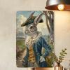 Vintage Rabbit Tin Sign 8x12 Inch Rustic Wall Decor Home Bar Cafe