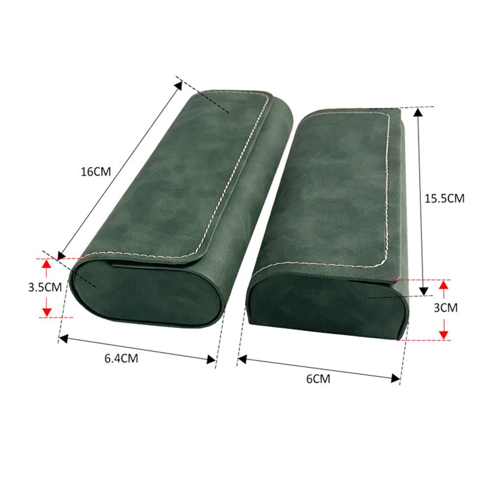 Simple Leather Eyeglasses Case Optical Retro Myopia Glasses Sunglasses Storage Box Fashion For Men Women Eyewear Accesssories