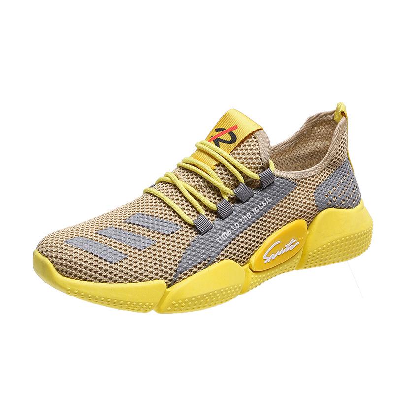 Spring Summer Men's Casual Sports Mesh Breathable Comfortable Outdoor Low Top Running Shoes