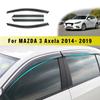Samochód dymu okno osłona przeciwsłoneczna osłona przeciwdeszczowa deflektory straż dla Mazda 3 Axela Hatchback/Sedan 2008 2014 2015 2016 2017 2018 akcesoria