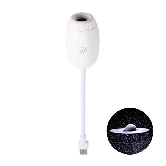 2-in-1 Projector Lamp Starry Sky Night Light with Glass Lens USB Star Light Relaxing Ambient Lighting for Bedroom Camping Car