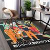 1 Stück Haikyuu!! Anime-Charaktere Bürostuhlmatte - Rutschfester Teppich mit buntem Farbspritzer-Design für Heim- und Bürodekoration, Geeignet für alle Meere