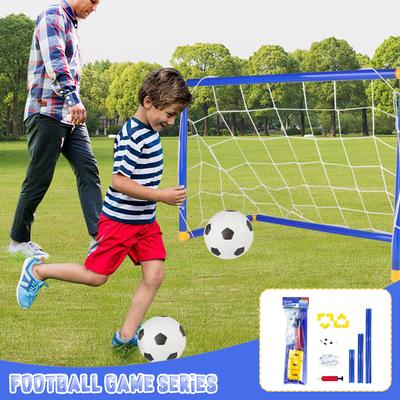 Mini skladacia futbalová bránka pre interiér aj exteriér, plastový rám bránky, nafukovacie futbalové bránky ako športové hračky pre deti na tímové hry v interiéri aj exteriéri