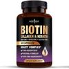 Biotin Kollagen Keratin Hyaluronsyra Hårväxt Vitaminer AGE - 50 000mcg