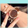 Sophisticated Women's Quartz Watch Featuring Durable Artificial Leather Wristband