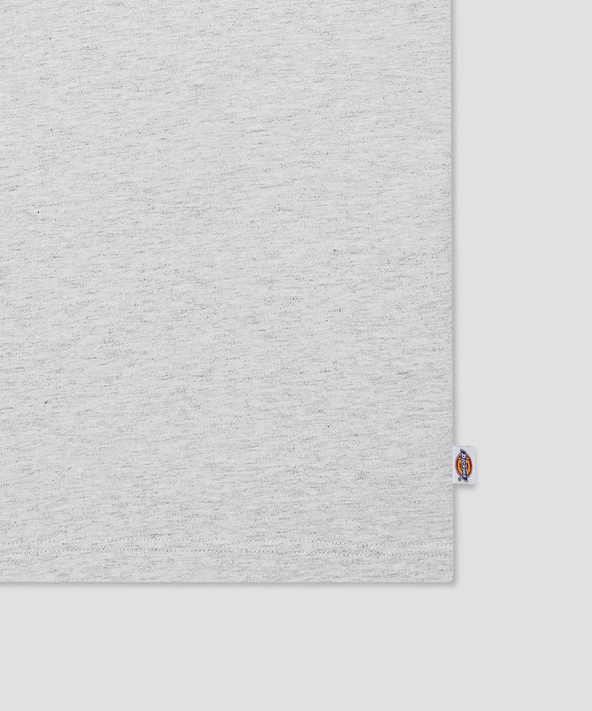 DICKIES Cursive Banner Logo T-Shirt White Melange
