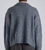Button Seoul Heavy Knit Zip-Up Cardigan (Gray)