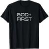 T-shirt Dieu en Premier et Croix