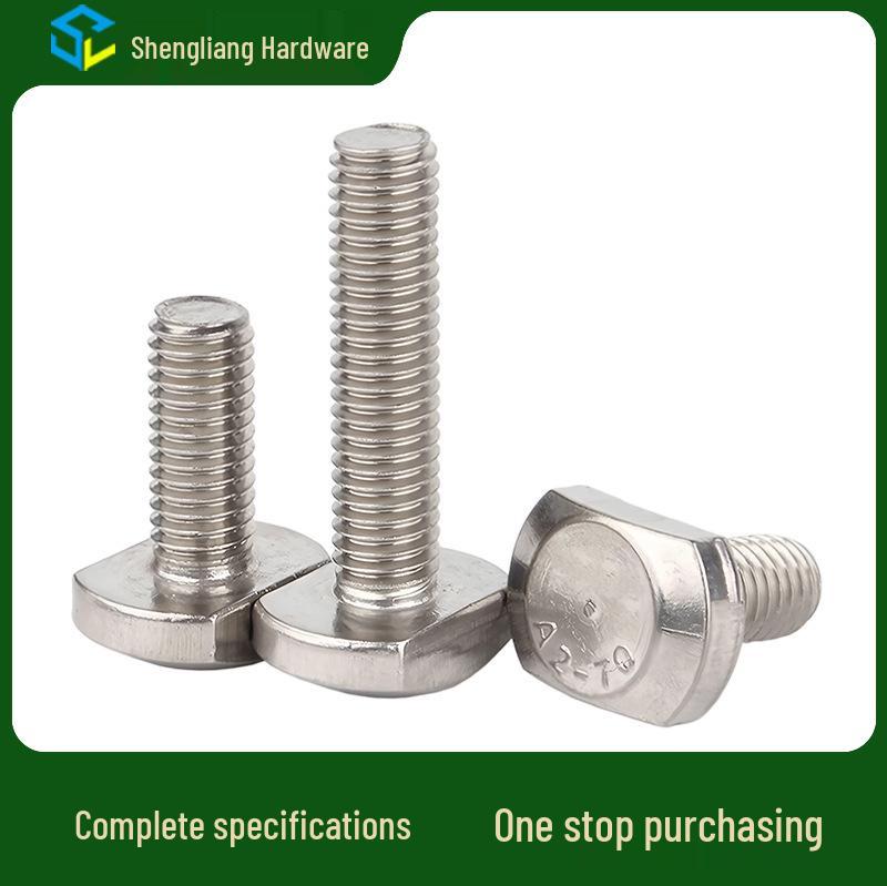 304 Stainless Steel T-Head Screw GB37 Clamping Bolt Slot Screw M4/M5/M6
