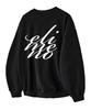 ELIMENO El Breath Logo Oversized Sweatshirt Black