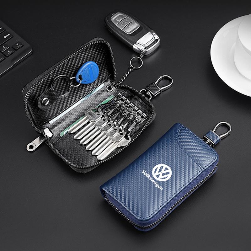 Carbon Fiber Car Driver's Licence Organiser Insurance Card Holder Wallet Purse for Volkswagen Vw Passat Jetta Polo Touran Golf Zg7