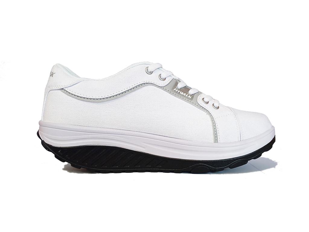 Fit Walk Rocker Sole Sneakers White 41