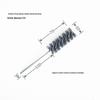Abrasive Wire Tube & Pipe Brush - Steel Bristle for Deburring & Polishing