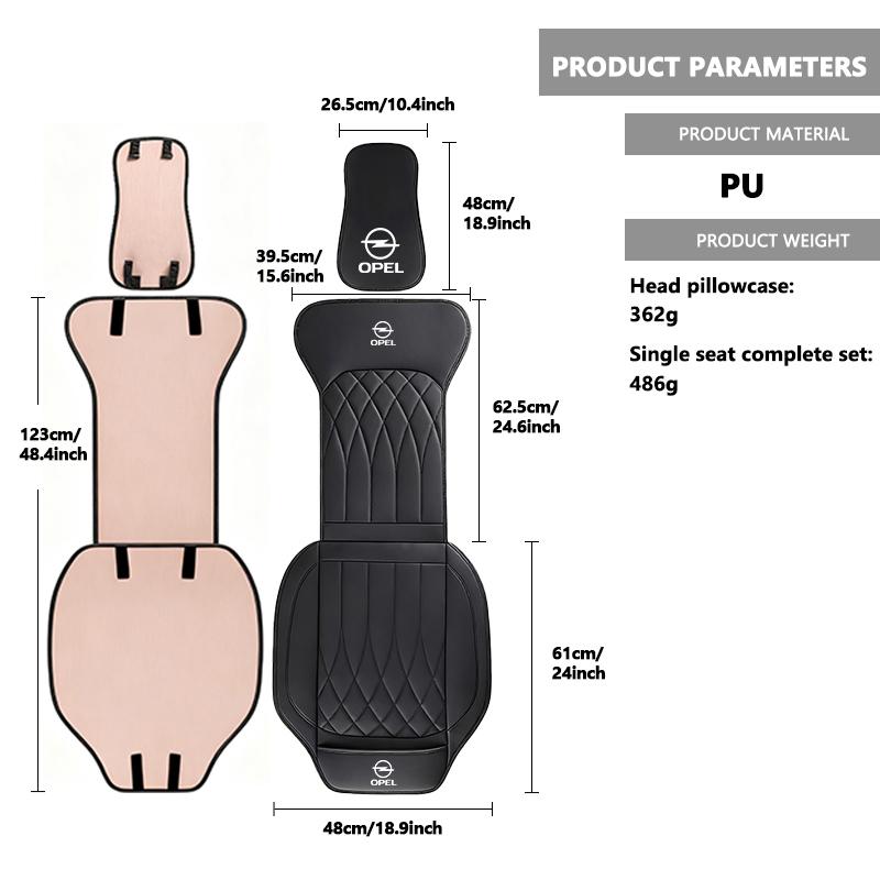Car Seat Cover Rear Cushion Protector Mat Non Slide Four Season Pad For Opel Corsa Mokka Astra Cascada Adam Insignia Meriva