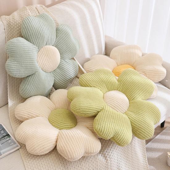 Seat Cushion Cherry Blossom Petal Shape Decorative Flower Plush Pillow Sofa Floor Cushion Household Supplies