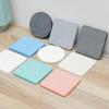 Solid Color Round Square Diatomaceous Earth Mats Toiletries Coasters Simple Absorbent Non-Slip Cup Home And Decoration Kitchen