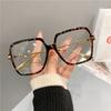 Fashion Oversized Square Eyewear Retro Women Anti-blue Light Bloking Metal Frame Glasses Trend Optical Computer Eyeglasses