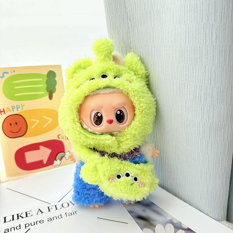Labubu Pop Kleding Mode Dierenset voor Labubu Idol V1 V2 Poppen Kleding Accessoires 15/17cm Pluche Pop Universeel