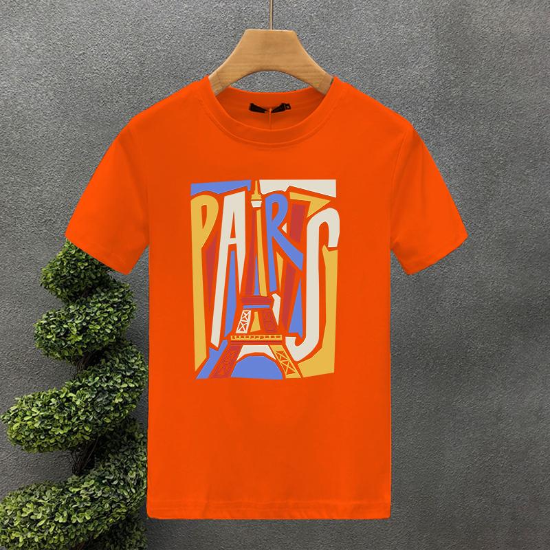 2025 2yk Luxury Brand Design For Men's T-shirt Cotton High Quality Paris Printing Summer Tees Brand Tops Unisex Oversized S-7XL