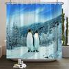 Cat Shower Curtains Bathroom Shower Curtain Cute 3D Fabric Shower Curtain with Hooks Funny Waterproof Shower Curtain or Mat