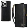 Custodia Portafoglio Multifunzionale in Pelle per iPhone 14/15/16 Plus a Tracolla