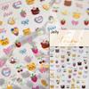 Lovely Strawberry Rabbit Cartoon 5D Embossed Reliefs Self Adhesive Nail Art Decorations Stickers 3D Manicure Decals