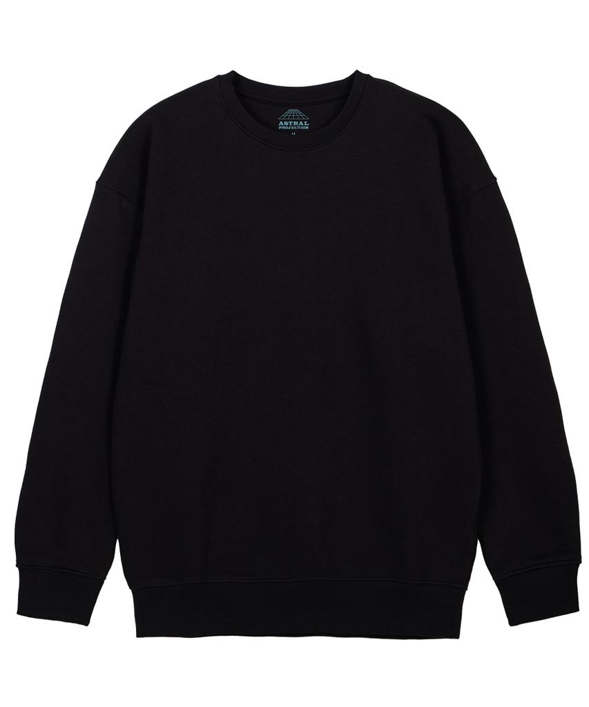 ASTRAL PROJECTION Basic Loose Fit Sweatshirt_Black