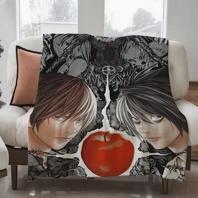 ANIME D-Death N-Note Blanket Design Lightweight  For Dorms, Naps, Living Room, Office,Sofa